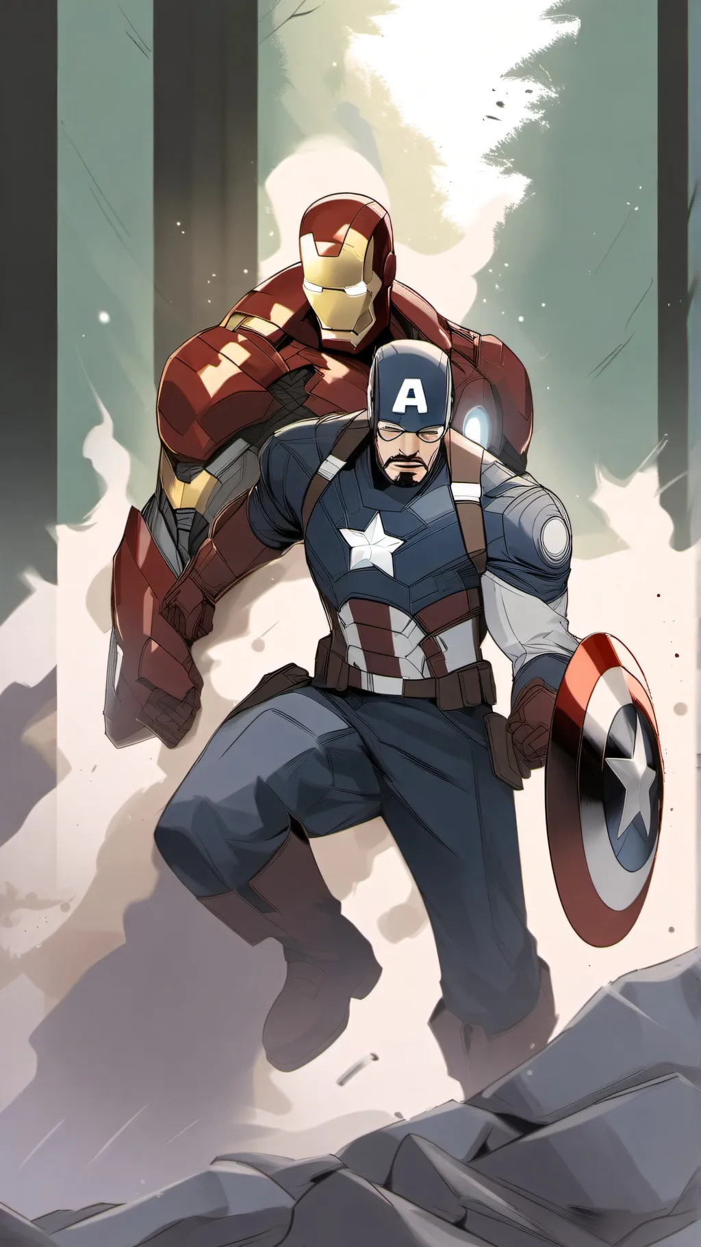 ai character: avengers 33 background