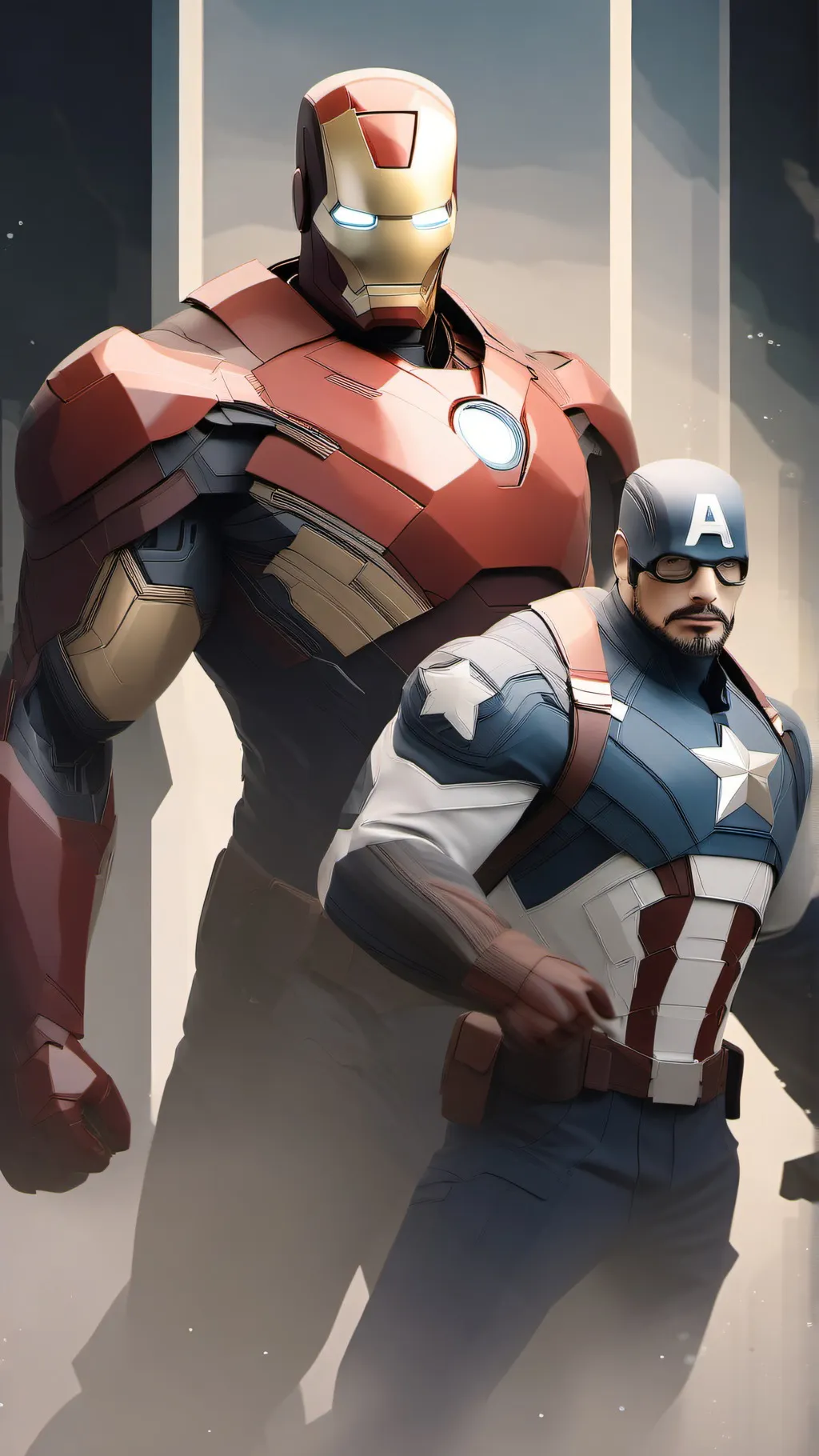 ai character: Avengers 45 background