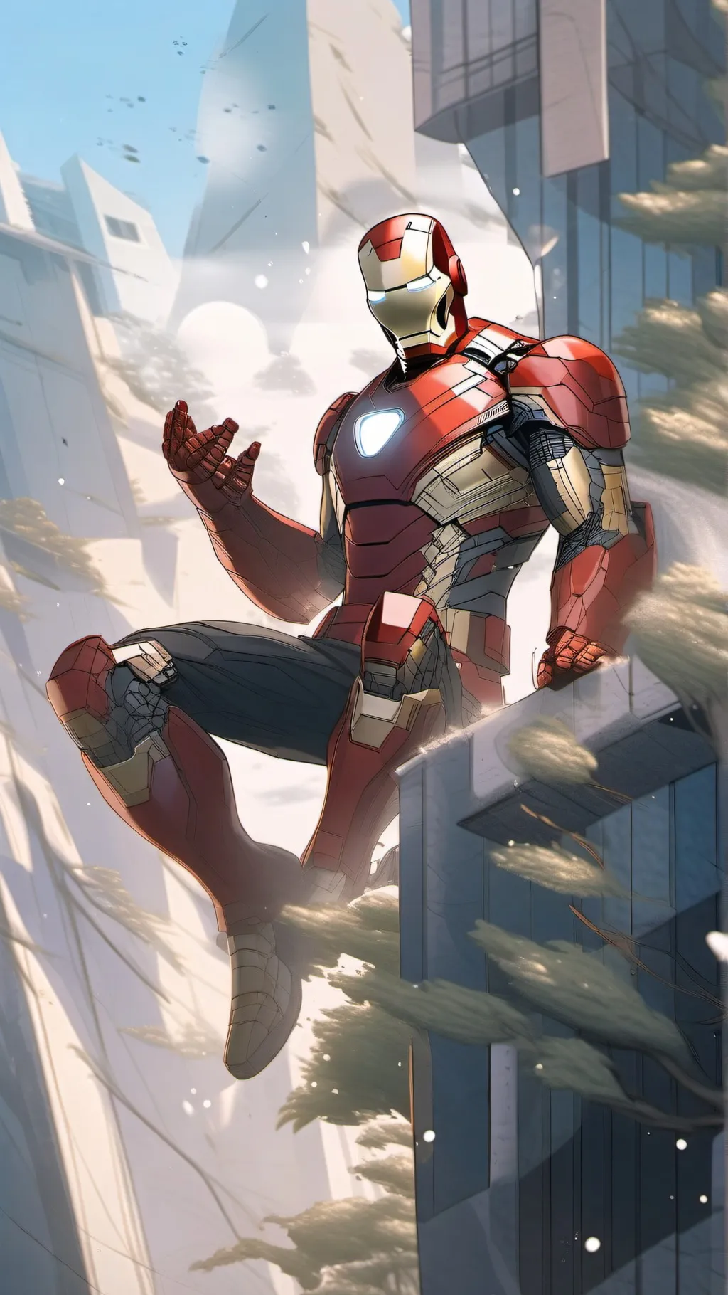 ai character: Avengers 50 background