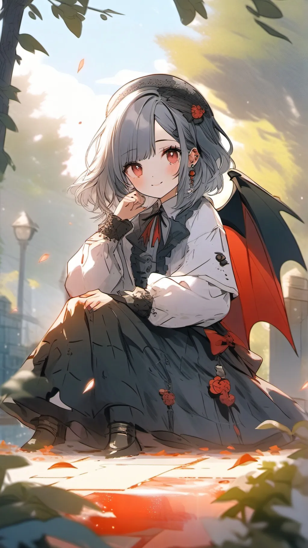 ai character: Vampire Girl Alice background