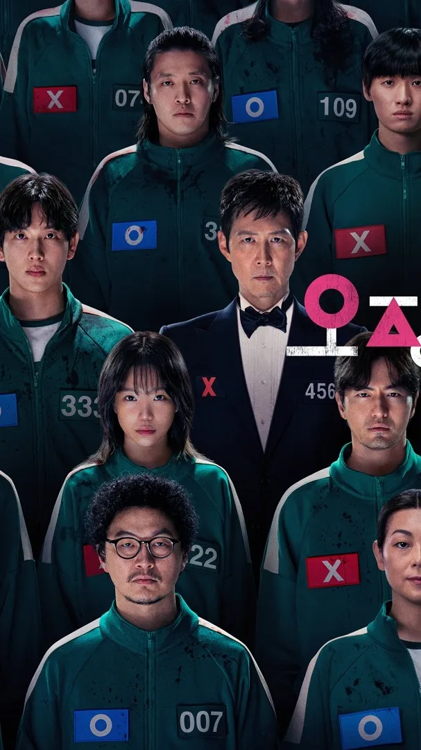 ai character: esquid game 2 y 3 background