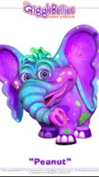 ai character: Peanut TheElephant background