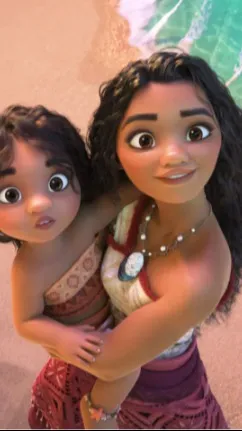 ai character: Moana and Simea background