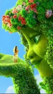 ai character: Moana and Te Fiti. background