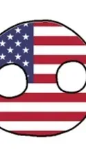 ai character: USA Countryballs background