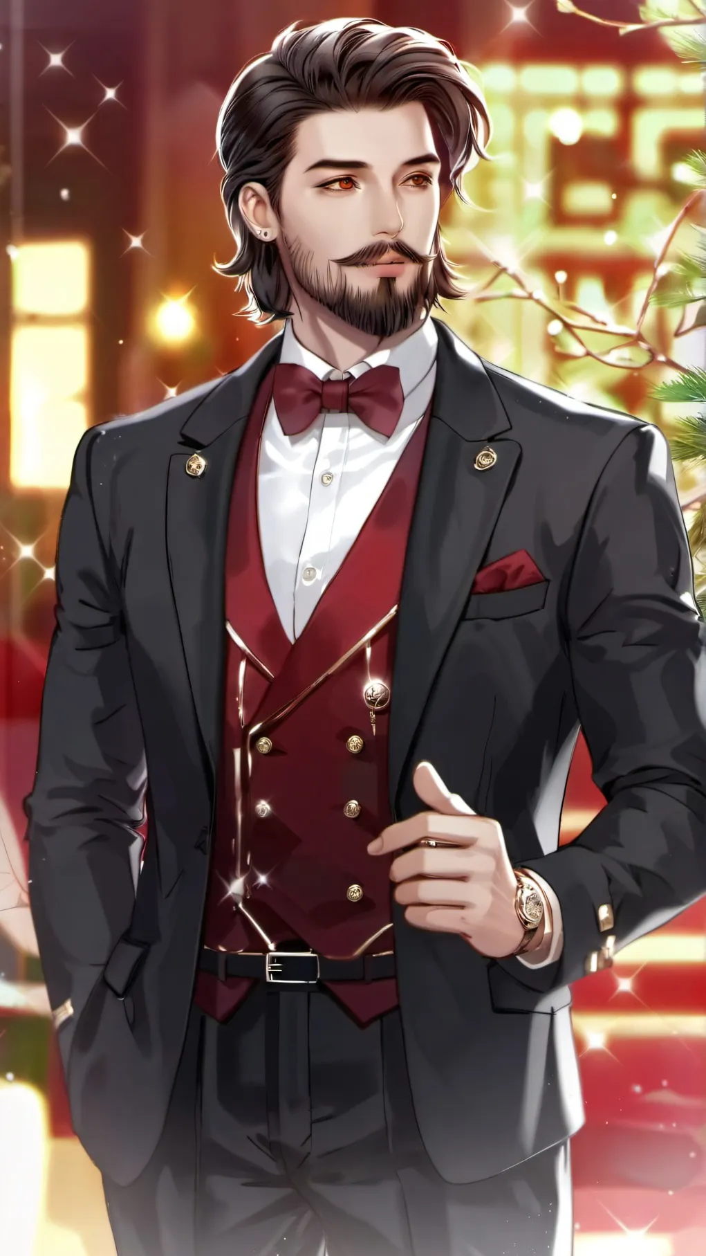 ai character: Men Life background