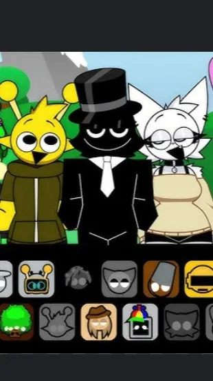 ai character: SprunkiHuman background