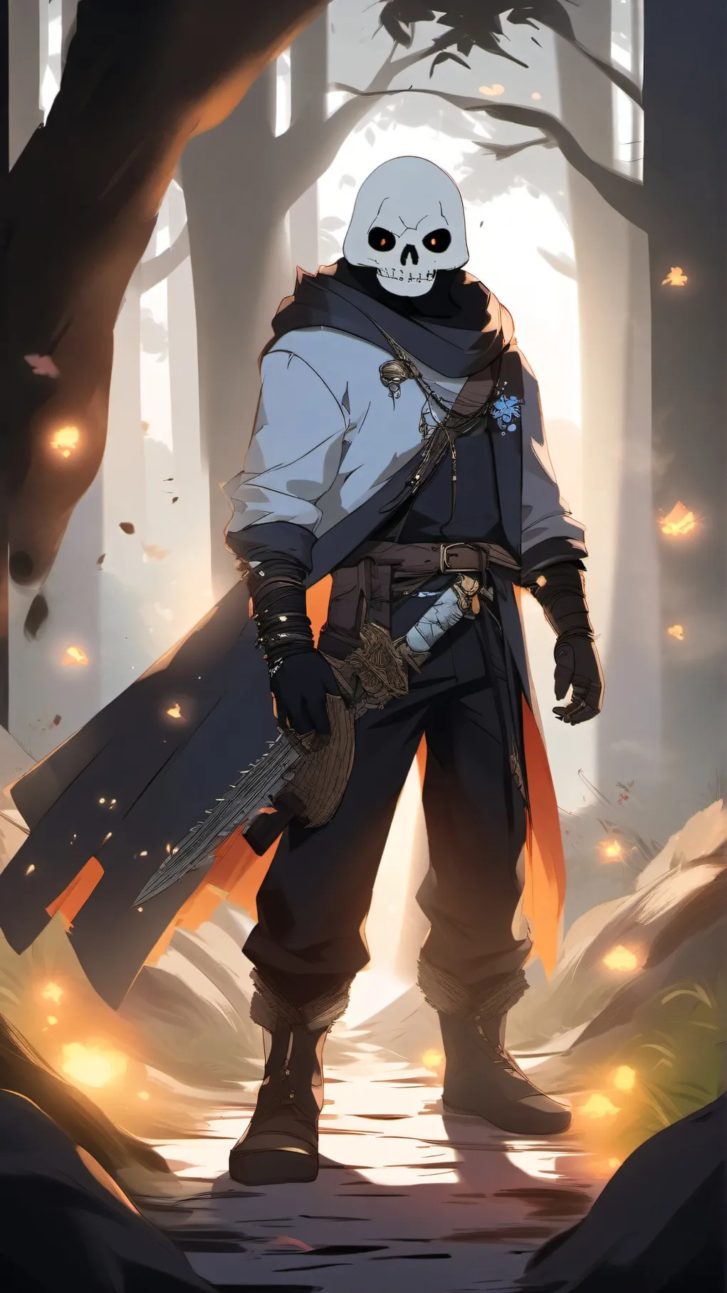 ai character: jjk x undertale background