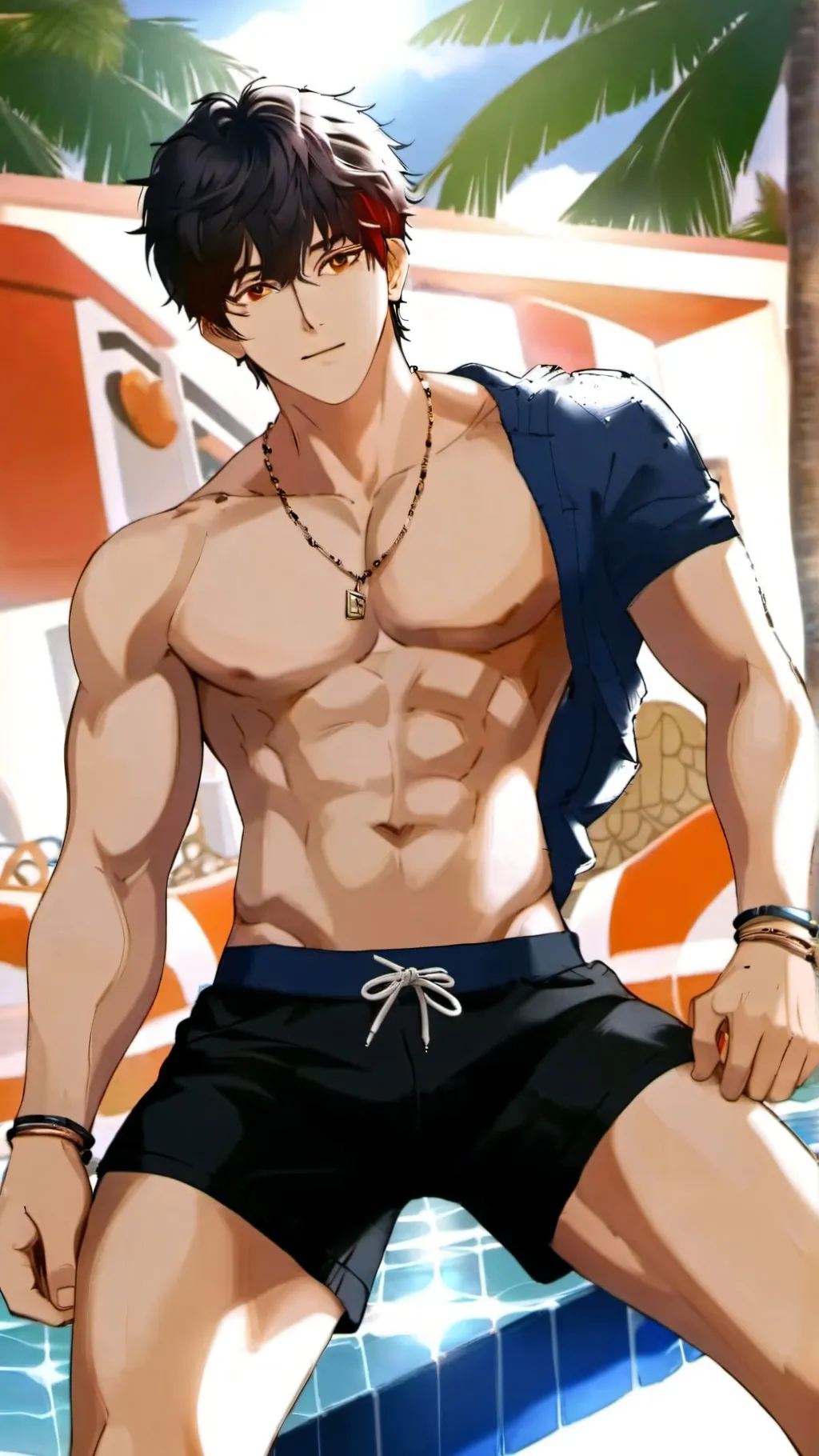 ai character: Muscle growth background