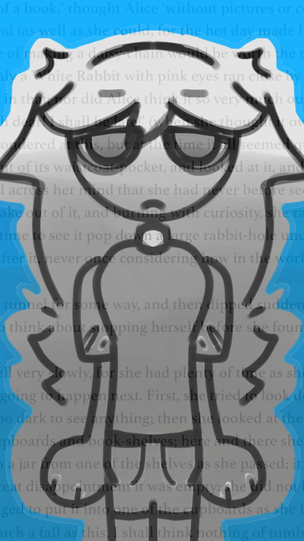 ai character: B F A👽 background