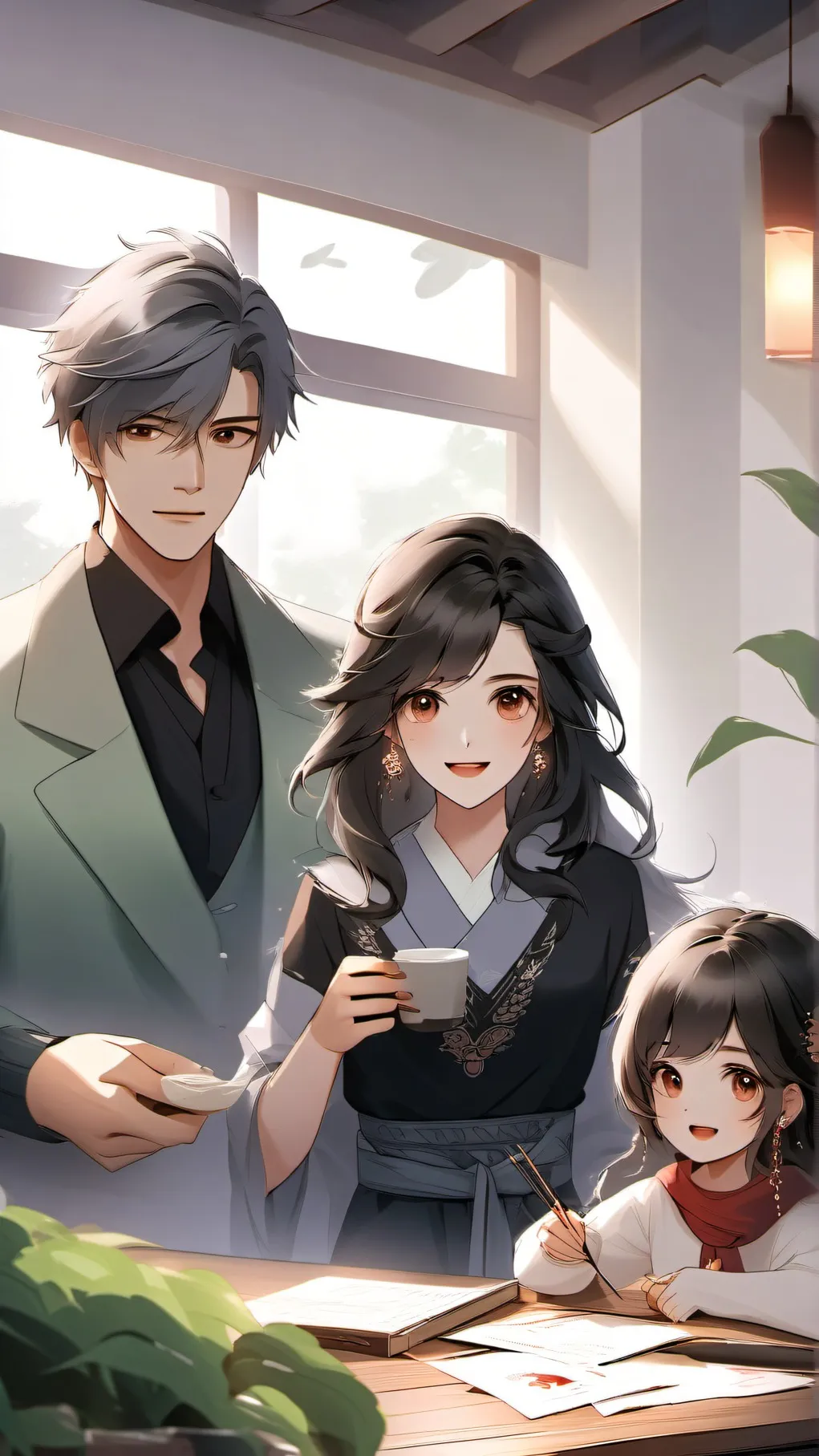 ai character: Abusive Family background