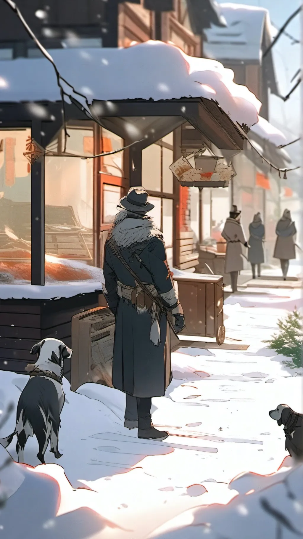 ai character: FG SnowDay pt.2 background
