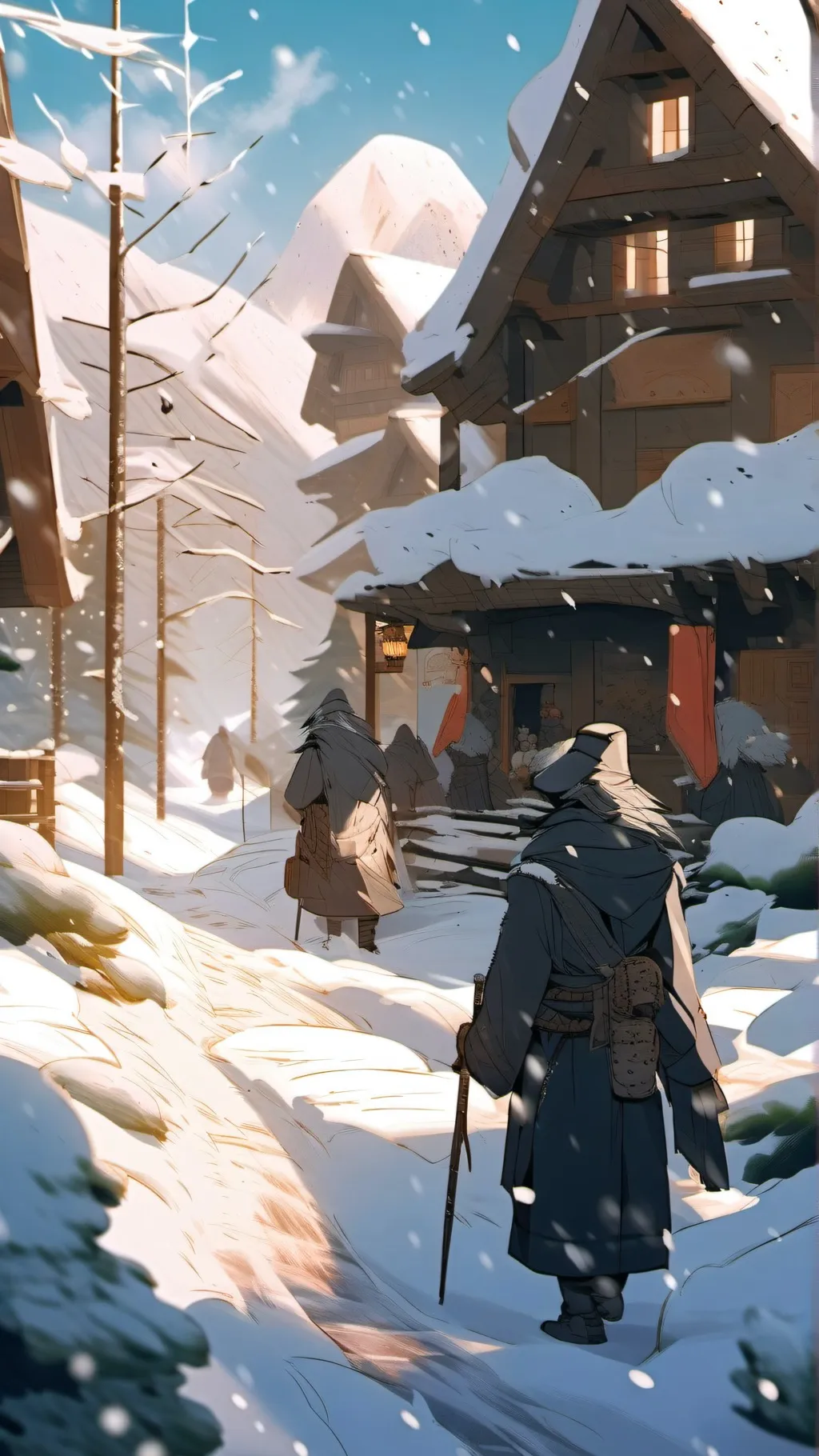 ai character: Sprunki Christmas background