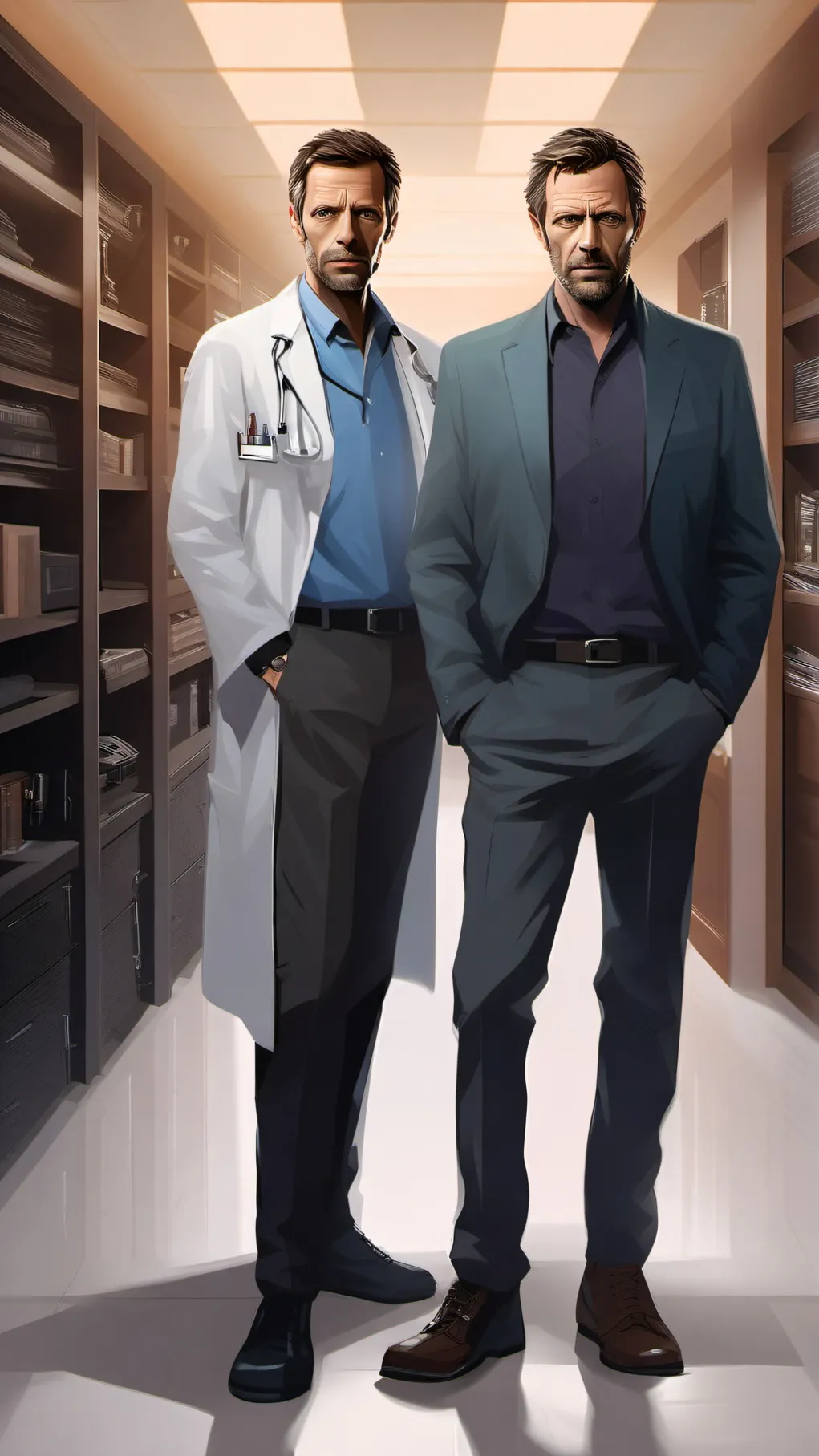 ai character: dr.house and team background