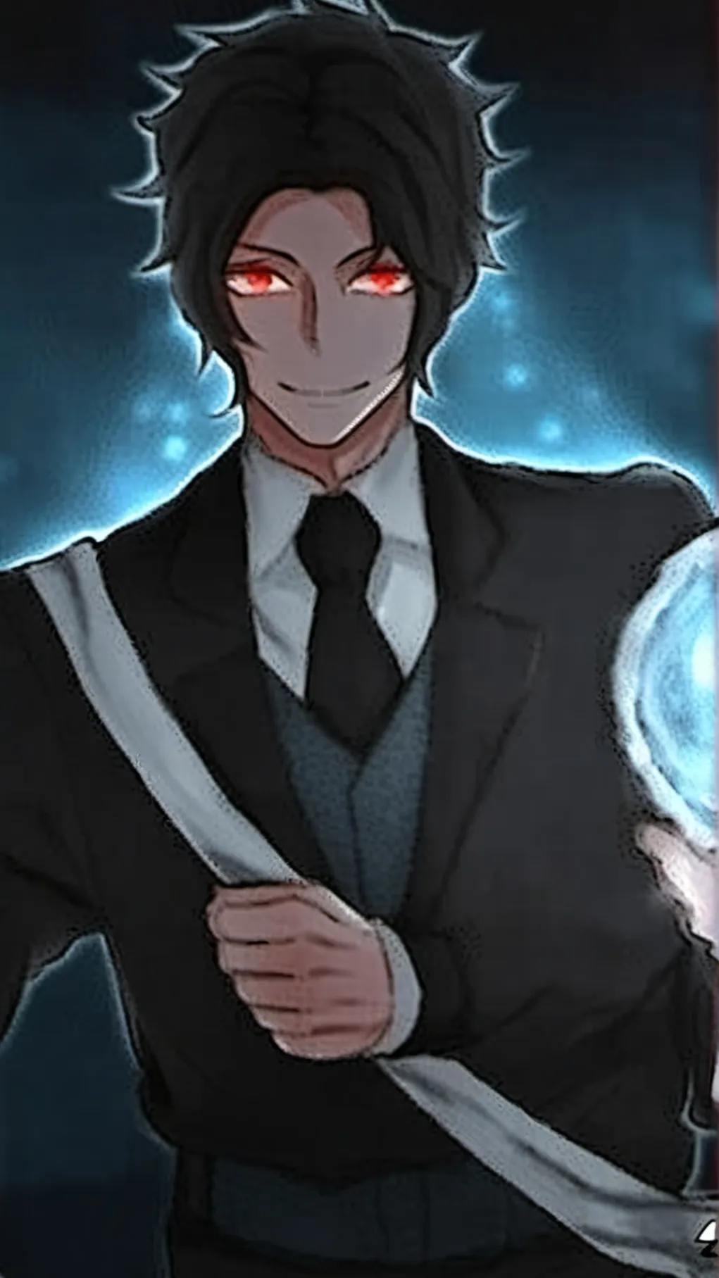 ai character: uppermoon (mi au) background