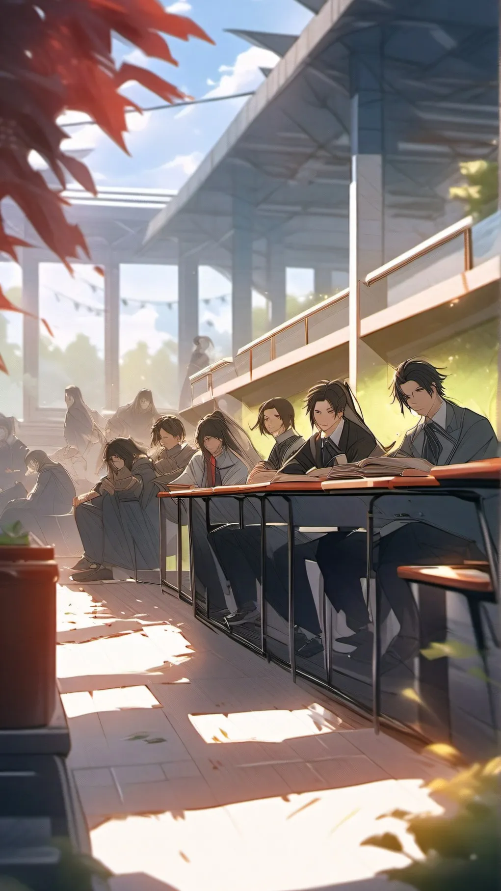 ai character: The Fight background