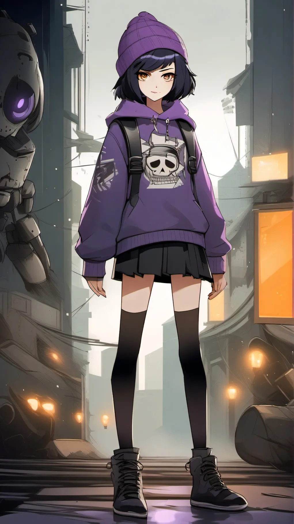 ai character: Uzi background