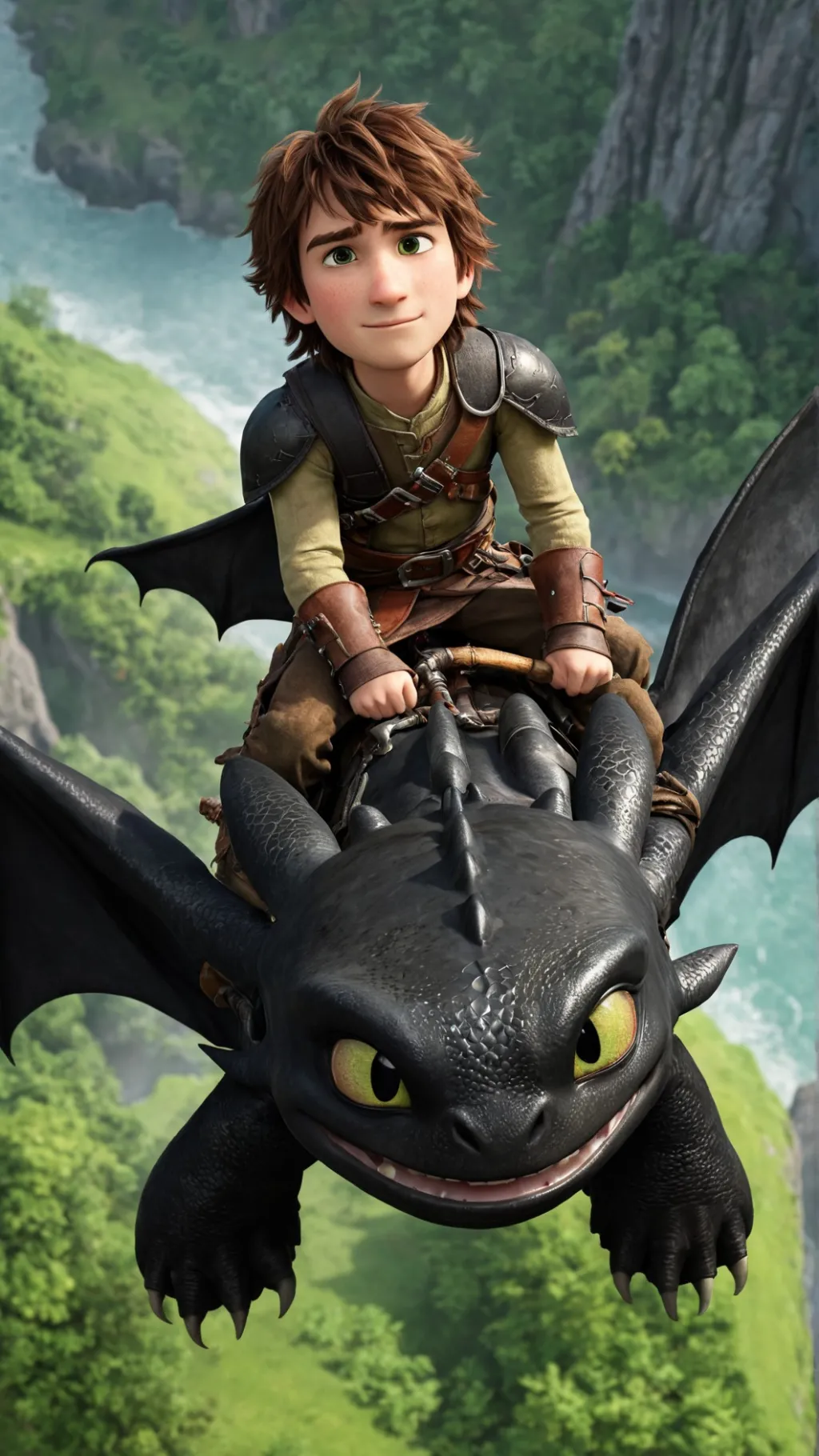 ai character: toothlees/hiccup background