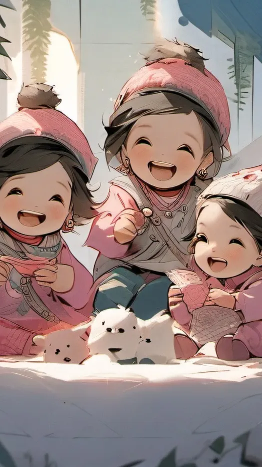 ai character: You Baby Triplets background