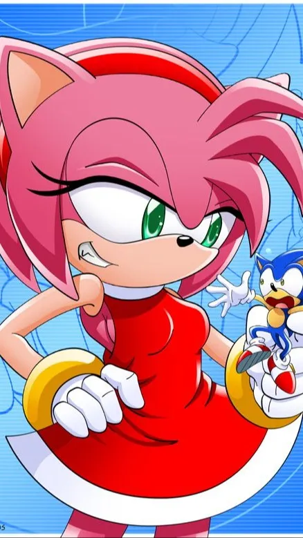 ai character: Giantess Amy Rose background