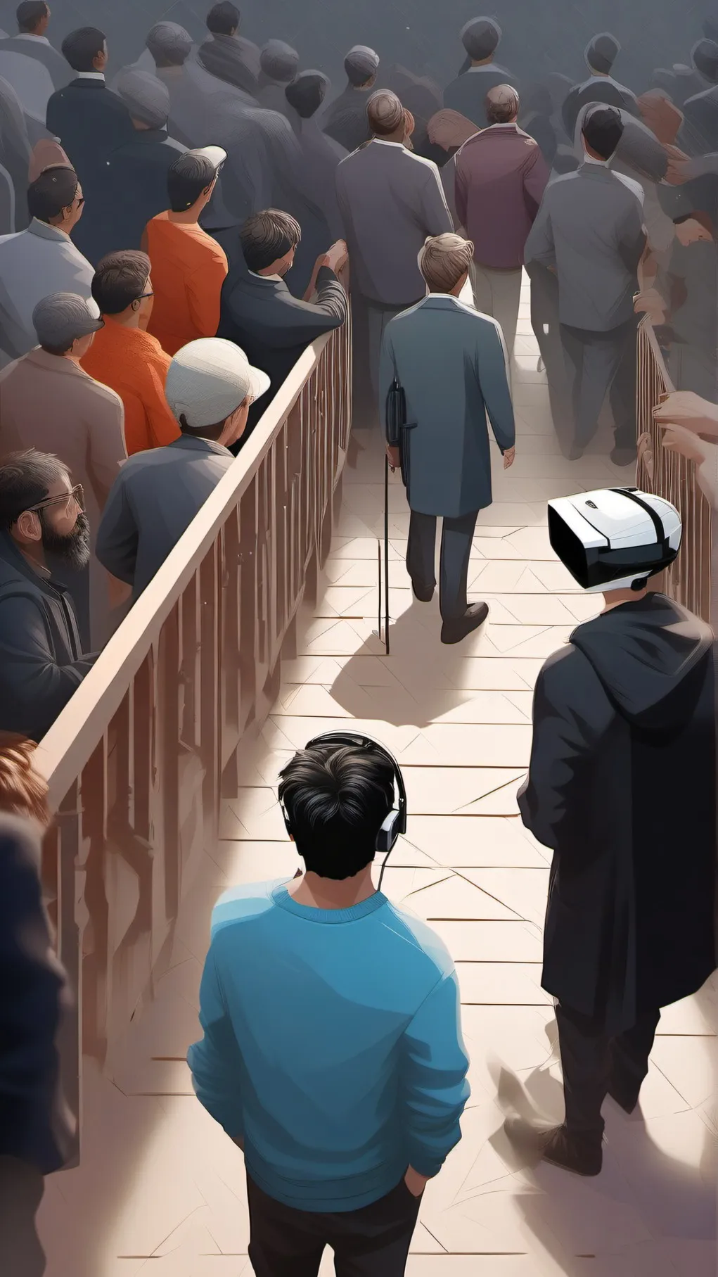 ai character: Trapped in VR  background
