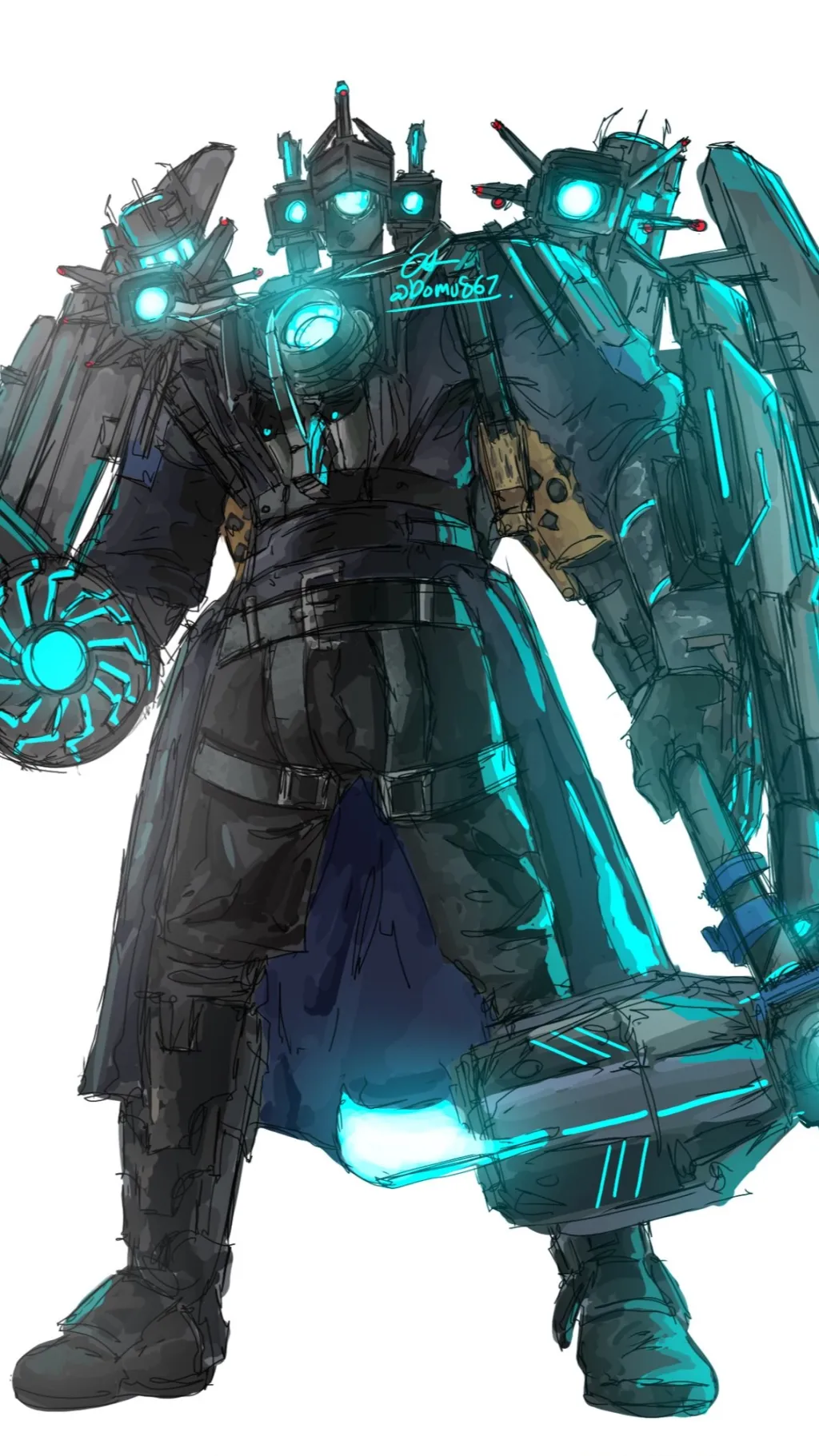 ai character: Titan camera 3.0 background