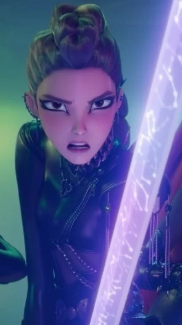 ai character: Kpop demon hunters background