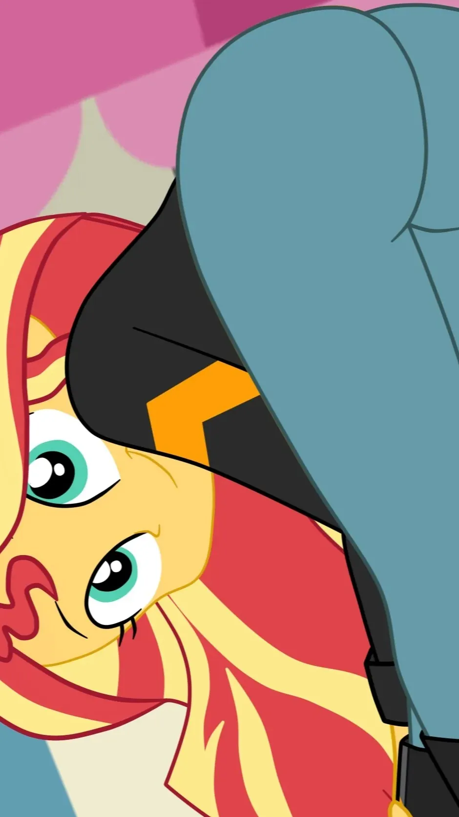 ai character: Sunset shimmer background