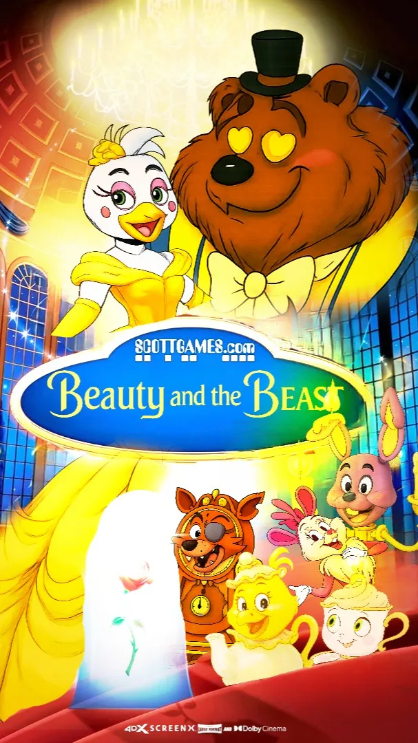 ai character: BEAUTY AND BEAST background