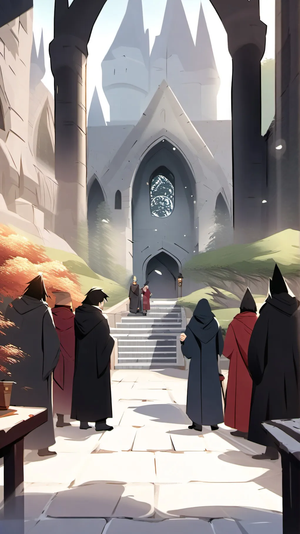 ai character: Hogwarts background