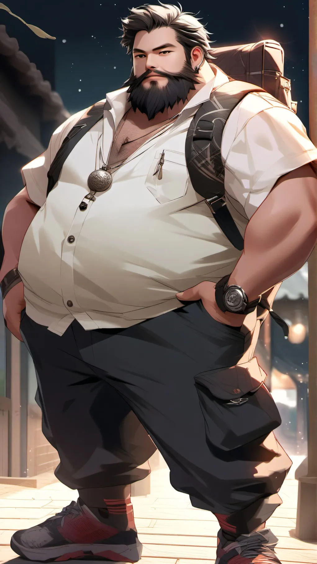 ai character: caseOh background