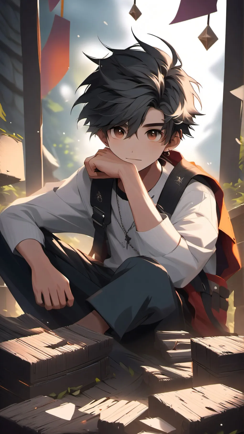 ai character: mark background