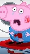 ai character: scary Peppa Pig background