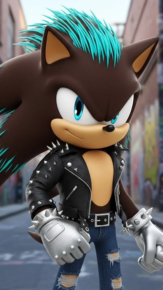 ai character: Brun the hedgehog⭐ background