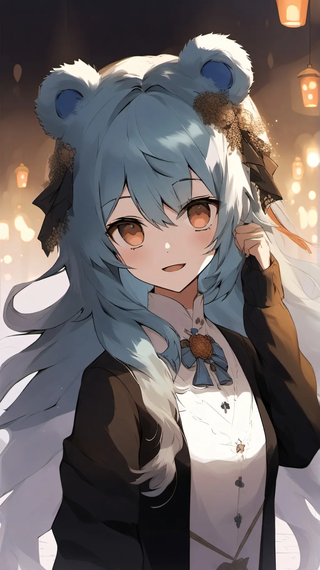 ai character: sky background