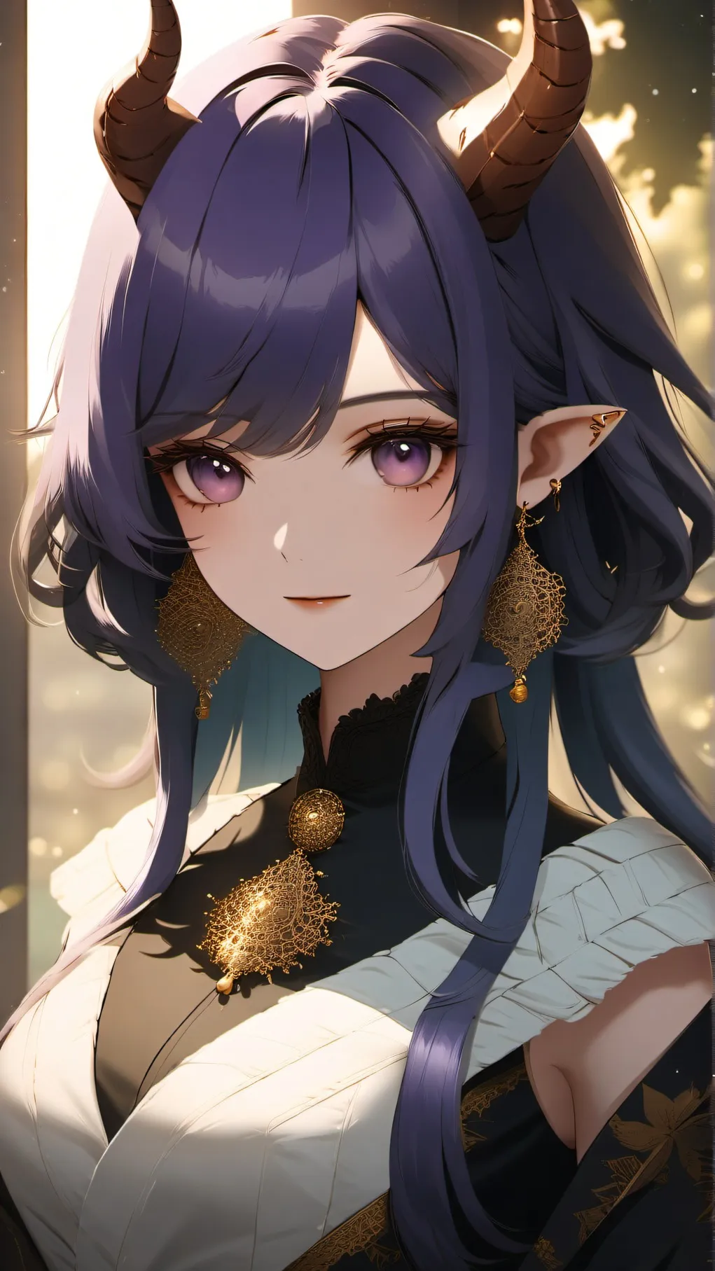 ai character: durple background