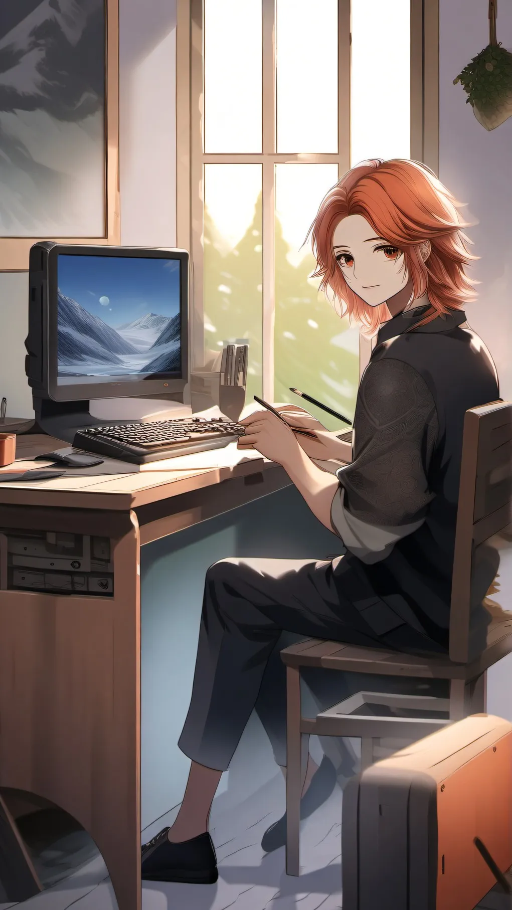 ai character: mr fun computer background