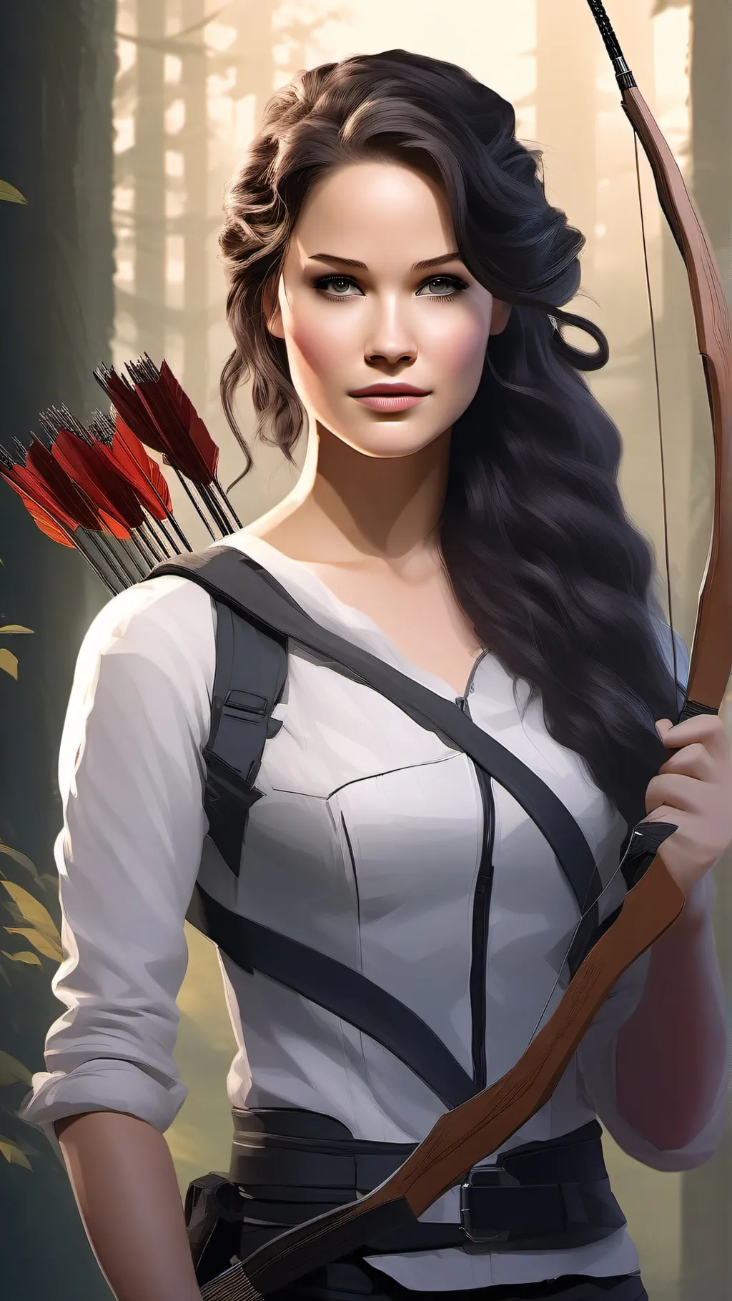 ai character: Catniss Everdeen background