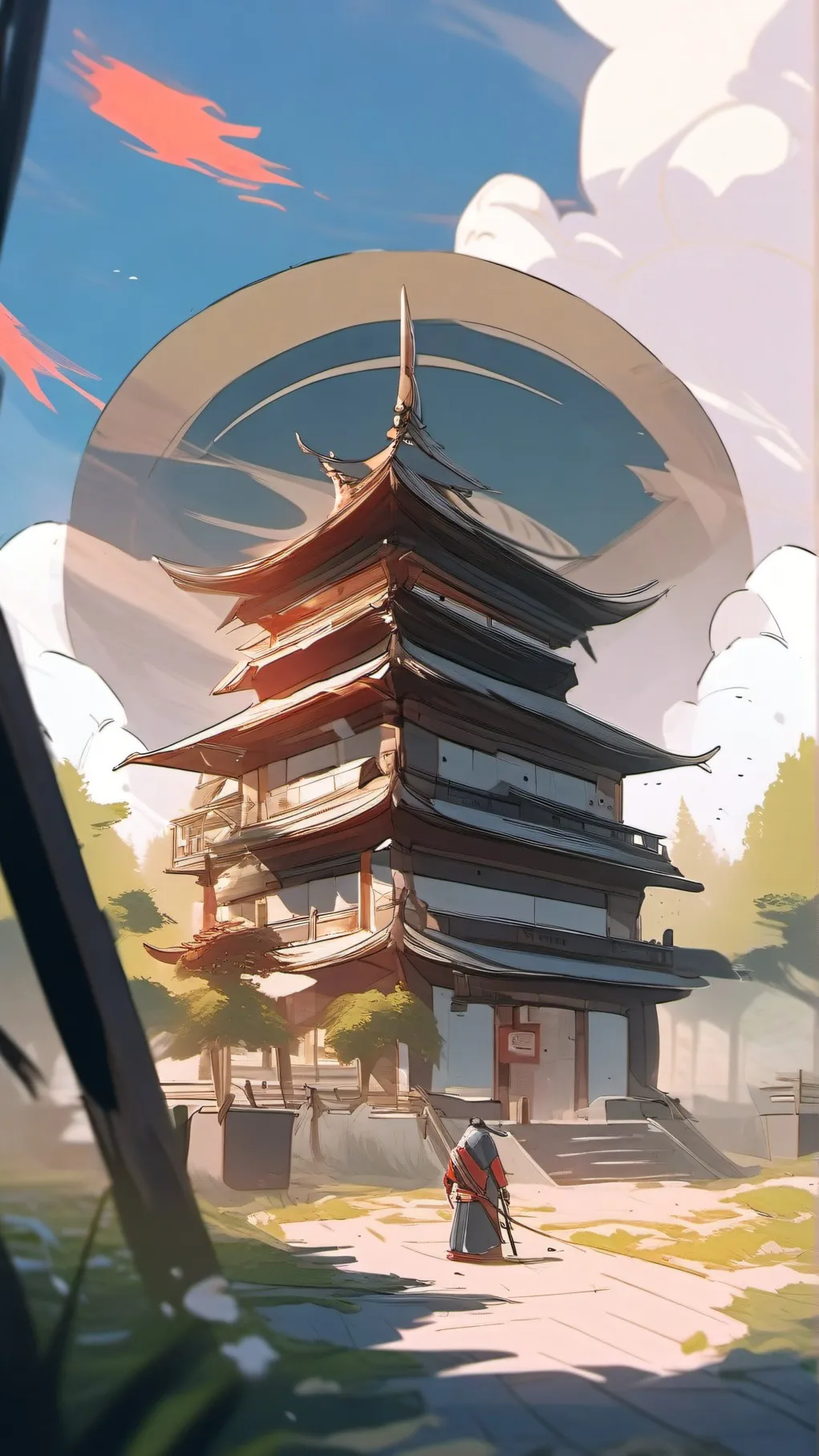 ai character: nobara>:) background