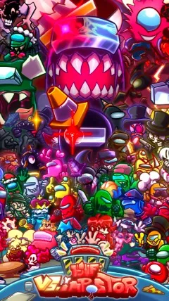 ai character: Among us FNF V4 background