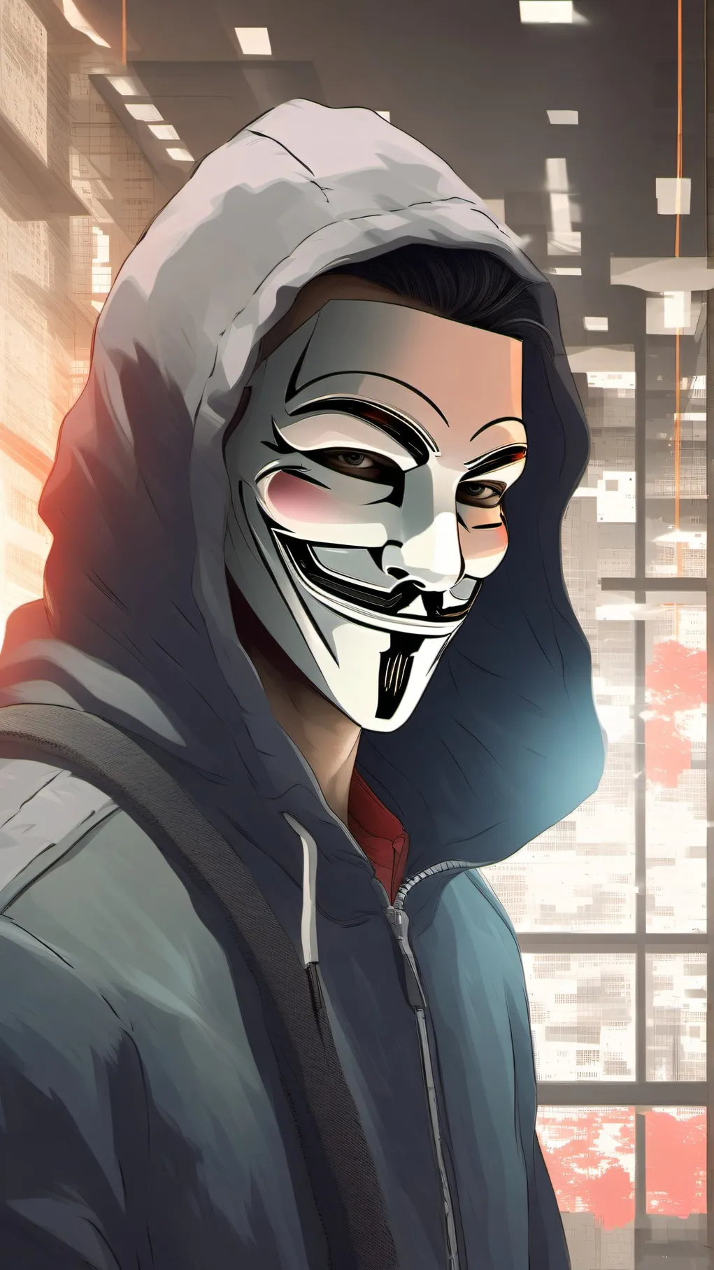 ai character: hacker background
