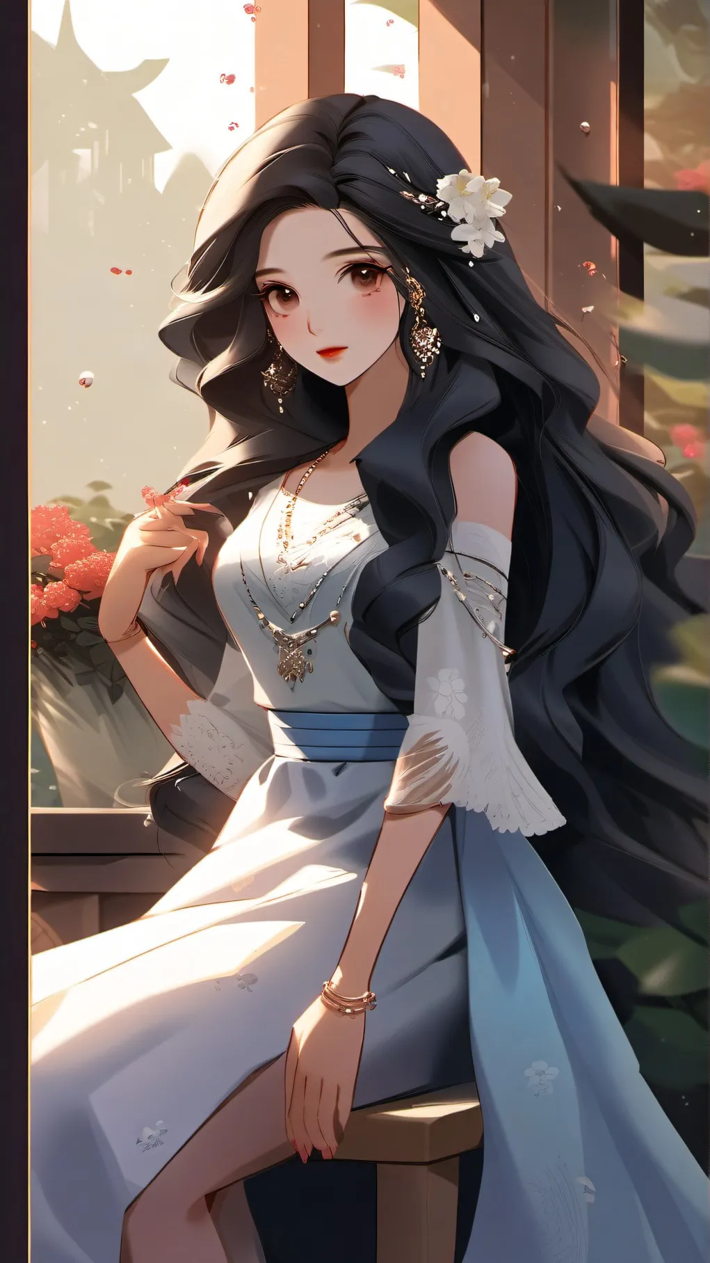 ai character: Shelly freaaaky background