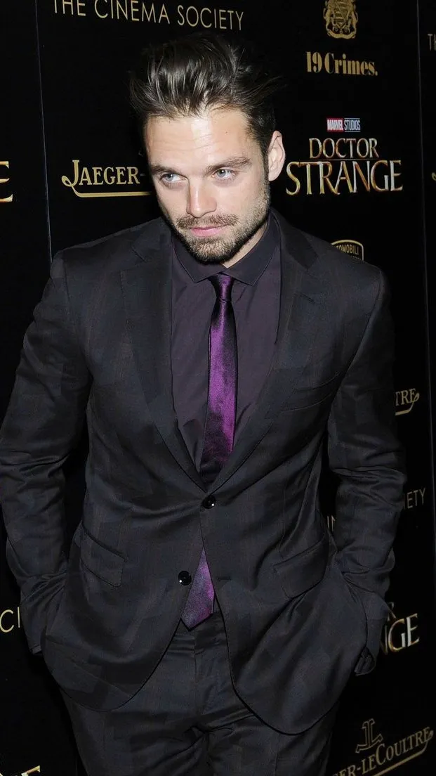 ai character: Sebastian Stan background