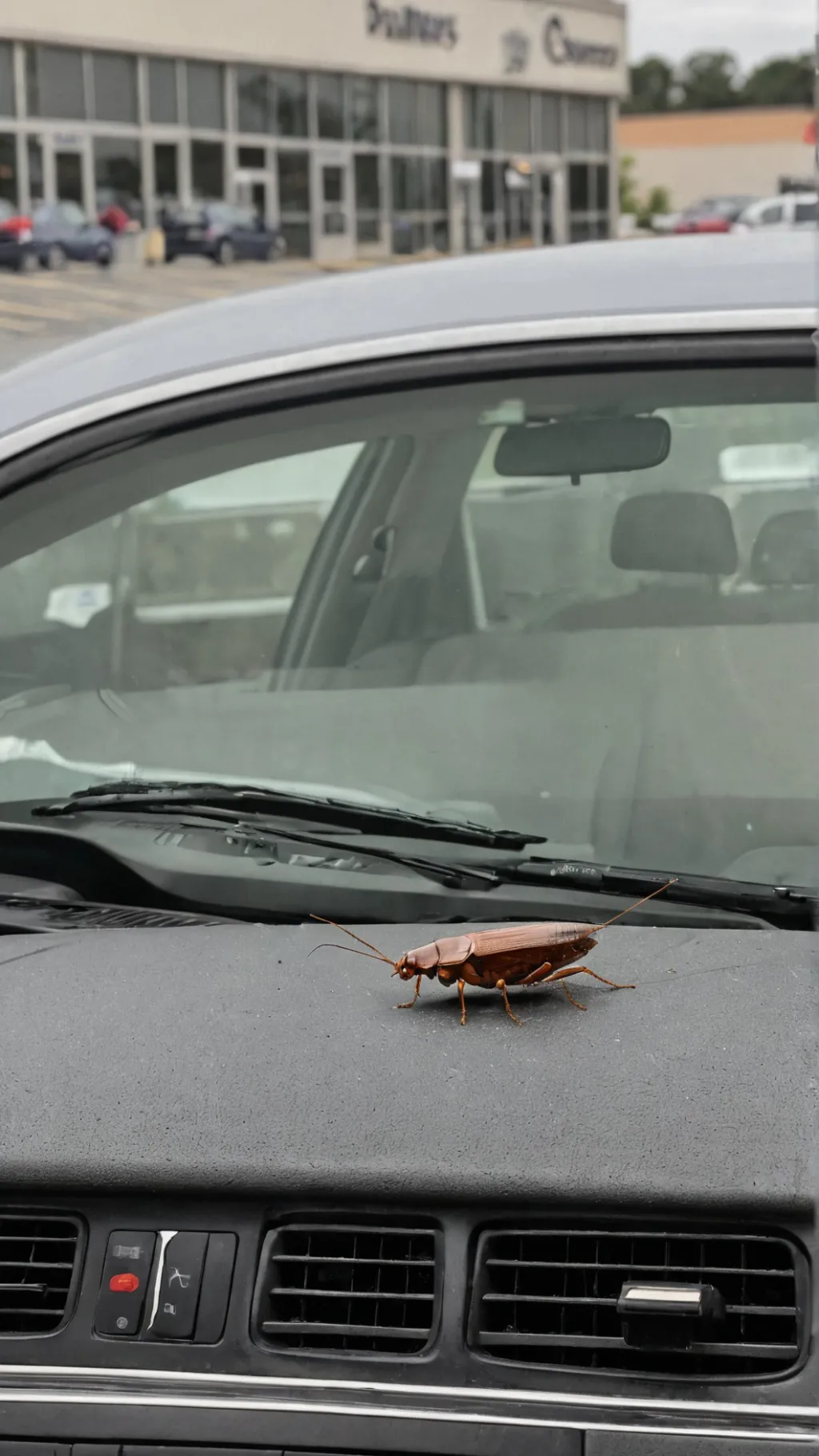ai character: roach in ur car!!! background