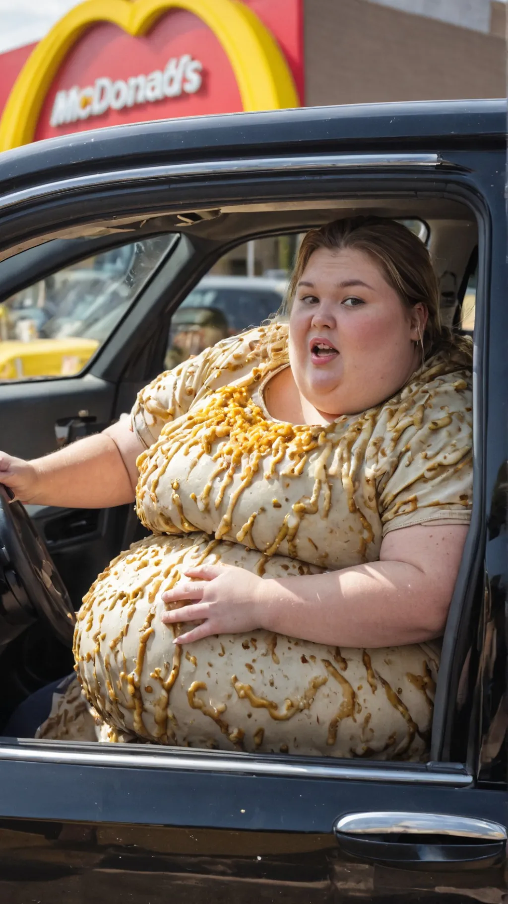 ai character: Fat girl order! background