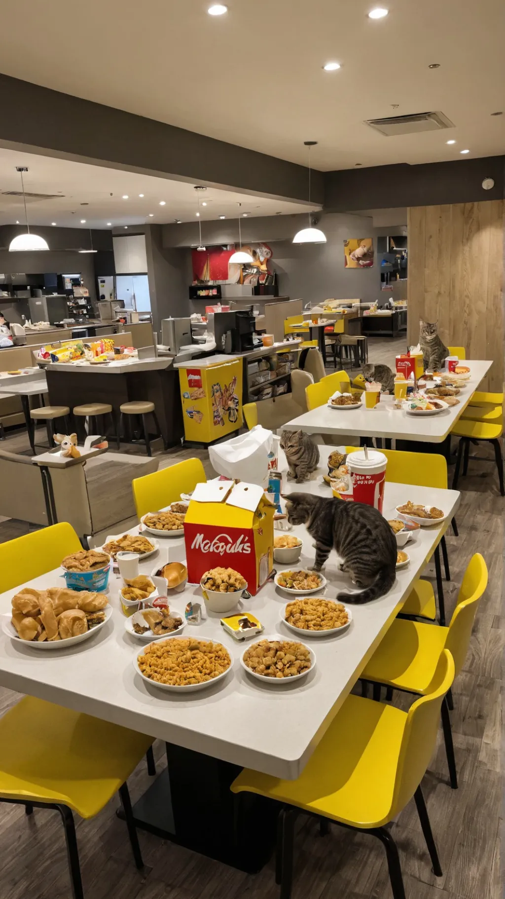 ai character: McDonalds Cats!!!! background