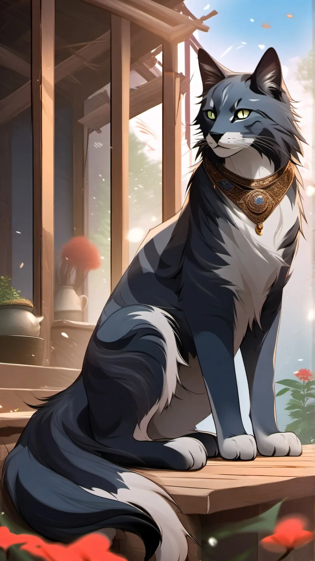 ai character: BLUE STAR background