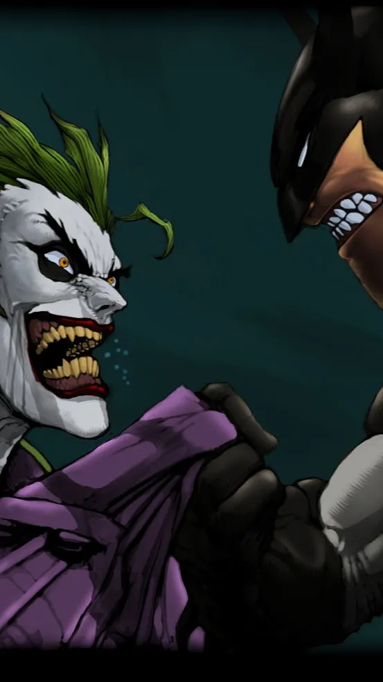 ai character: Batman and Joker background