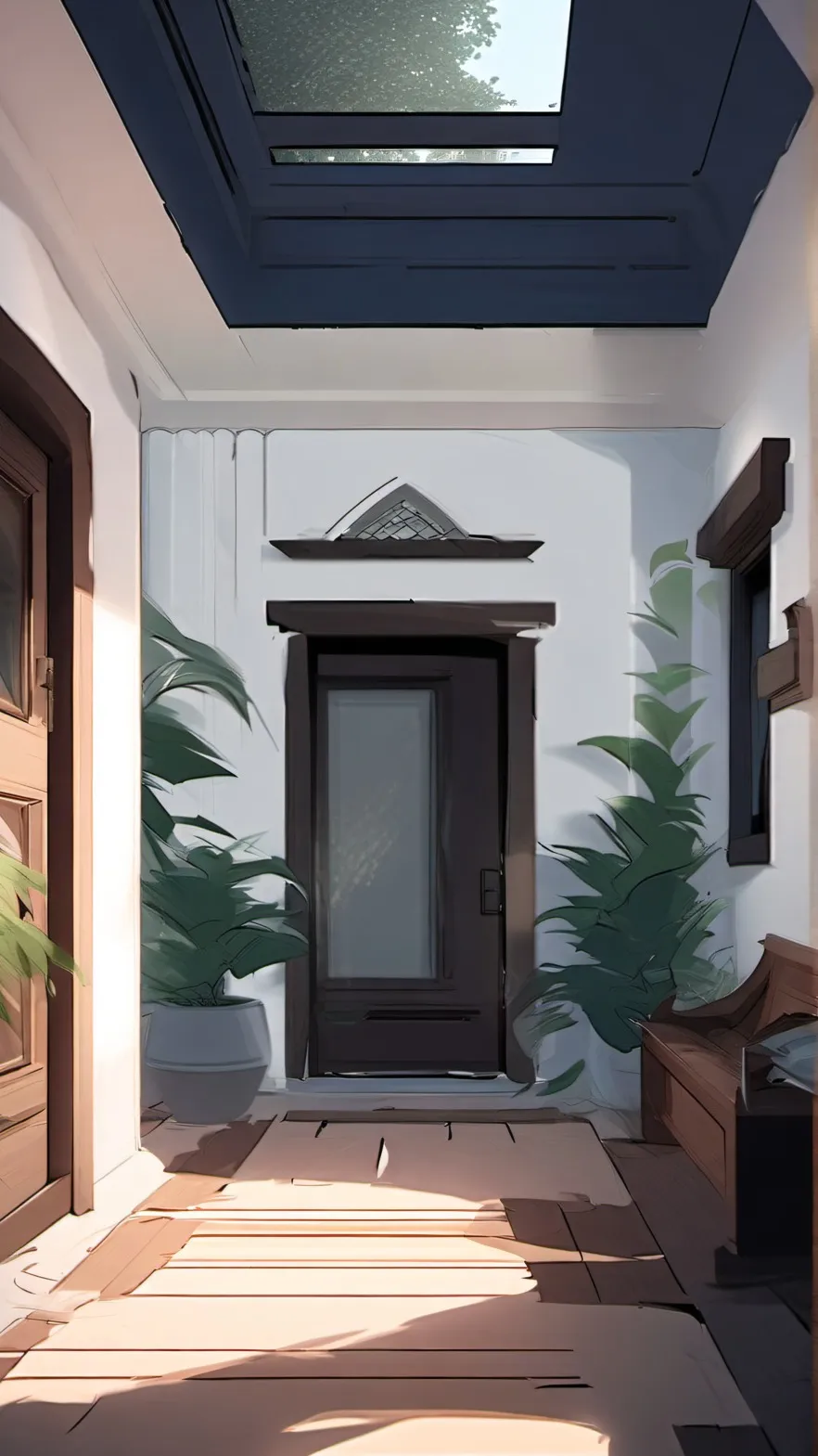 ai character: gender swap room background