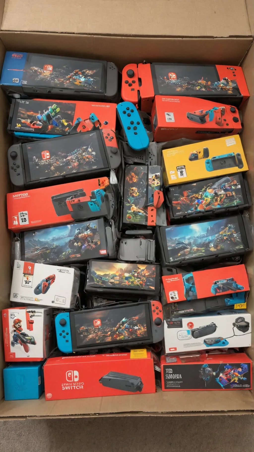 ai character: box full of games background